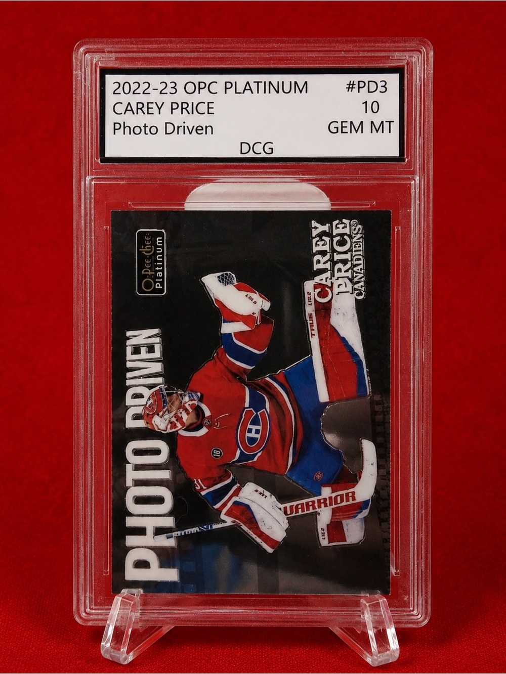 Carey Price Trading Card - Red Team Photo Driven (2022-23 OPC Platinum)